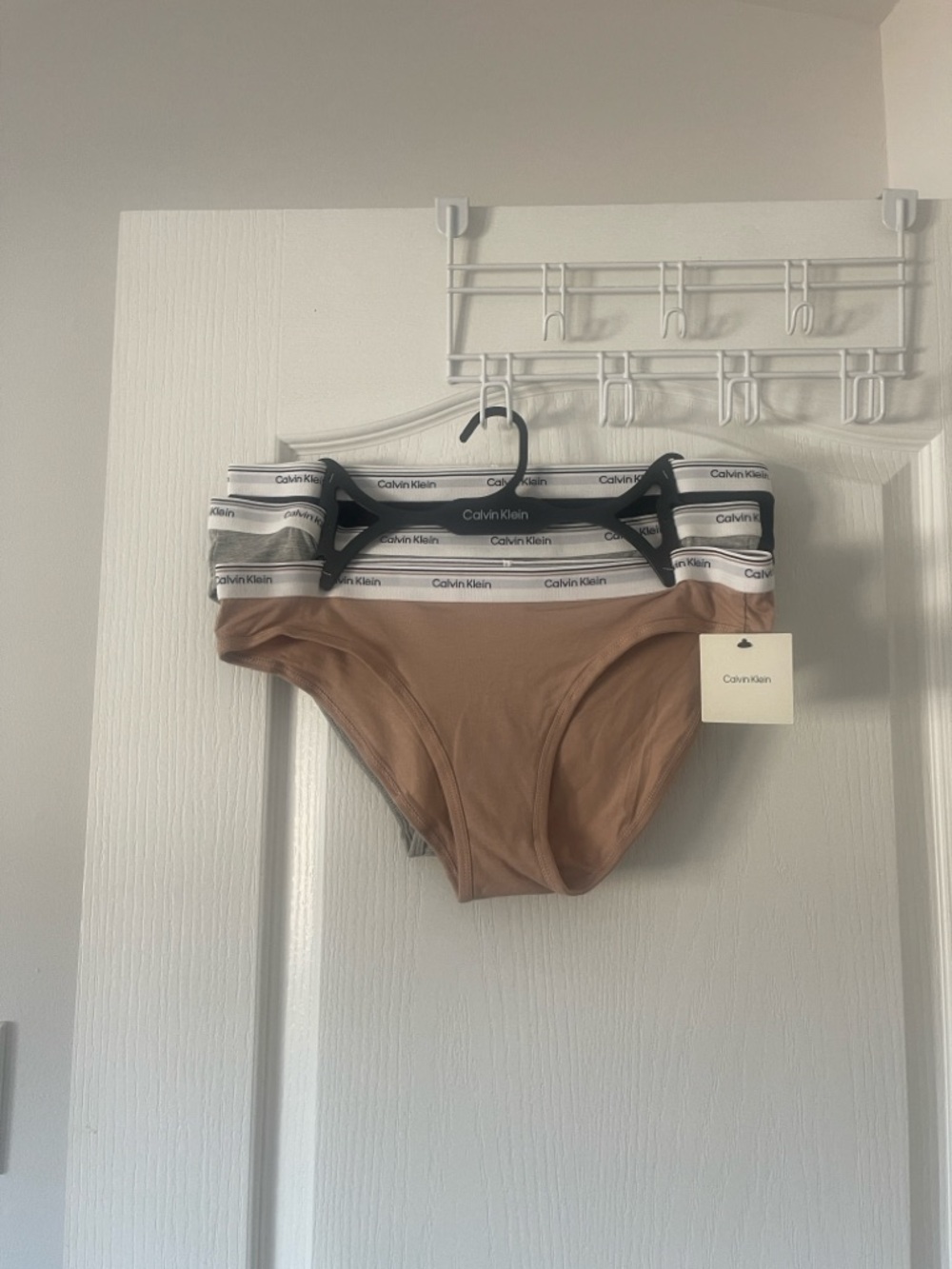 Calvin Klein Bikini Briefs Set — White & Black Waistband